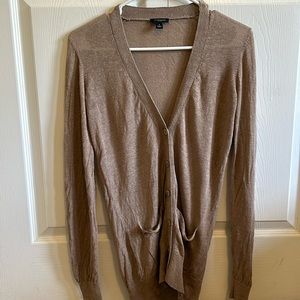 Brown button up sweater